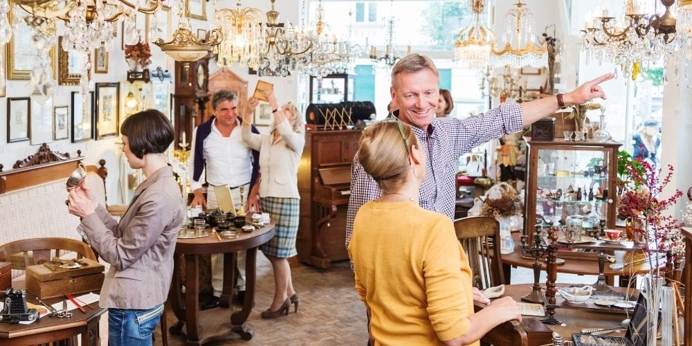 Browse antique shops at Cold Spring NY