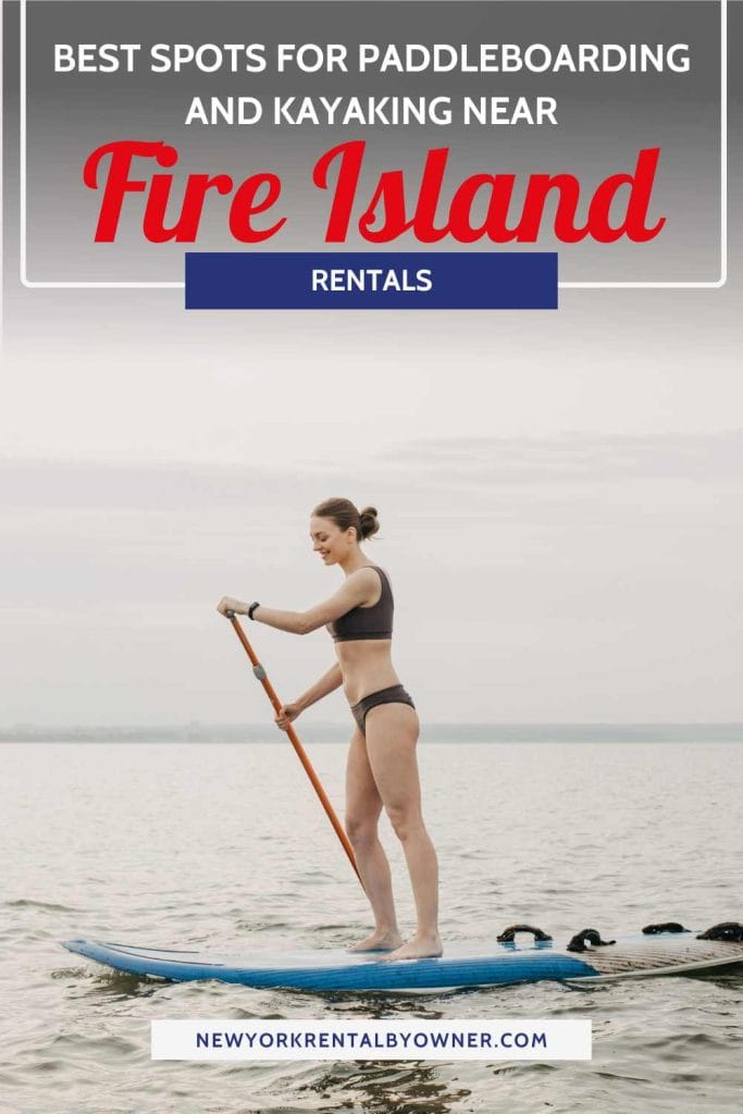 Best Spots for Paddleboarding and Kayaking Near Fire Island Rentals 2 Kayaking on a calm lake in New York, perfect for beginners and scenic paddling