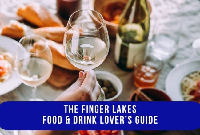 The Finger Lakes Food & Drink Lover’s Guide 5 Finger Lakes food and drink guide – wine tasting at local vineyard