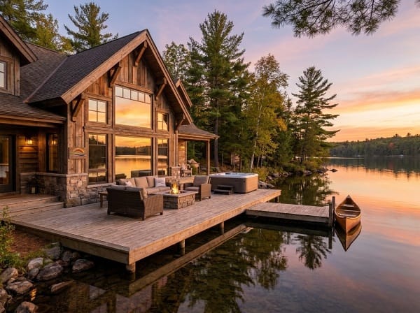 waterfront cabins vs hotels in new york lake view rental