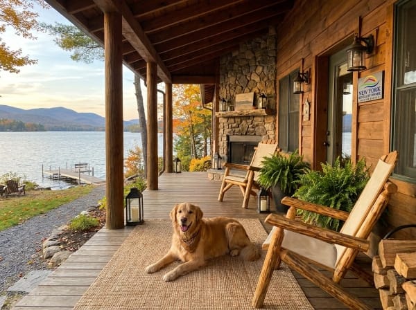 Luxury Lake George Vacation Rentals 3 pet-friendly Lake George vacation rentals cabin by the water